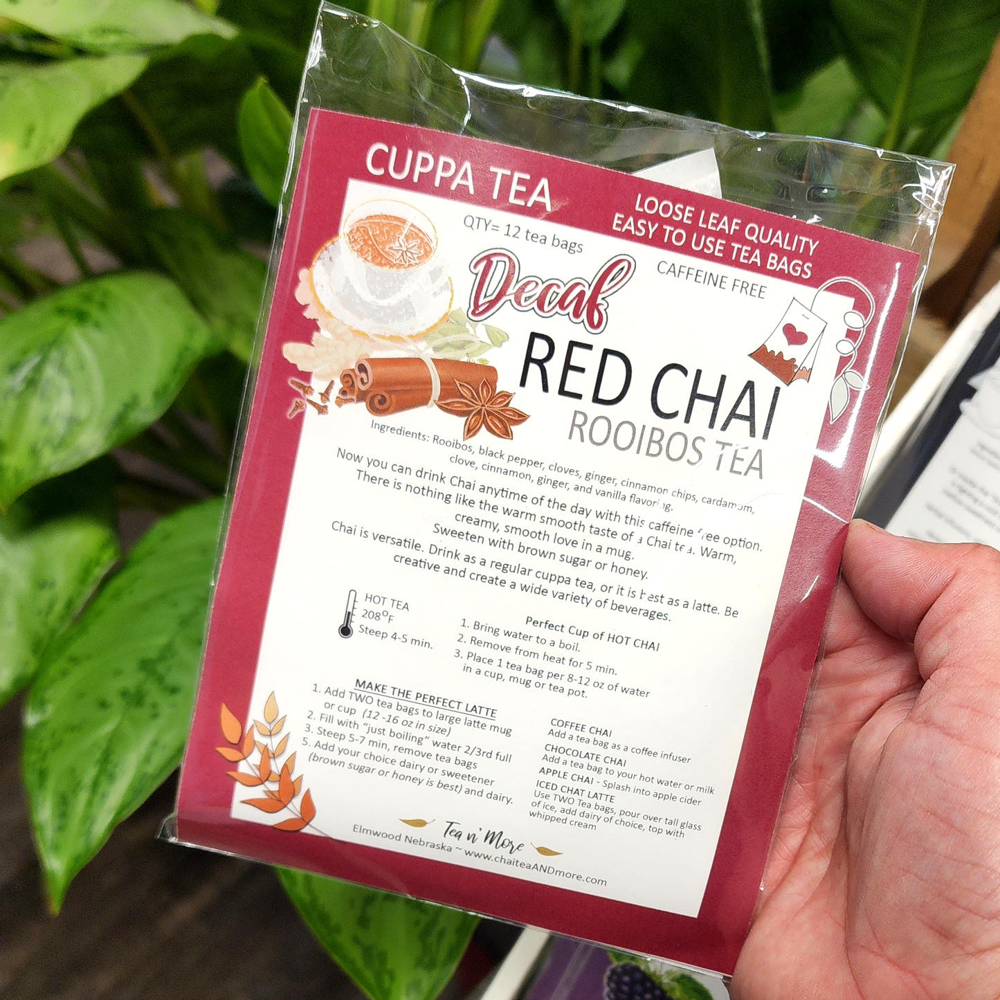 Tea n' More - Decaf Red Rooibos Chai - CUPPA Tea