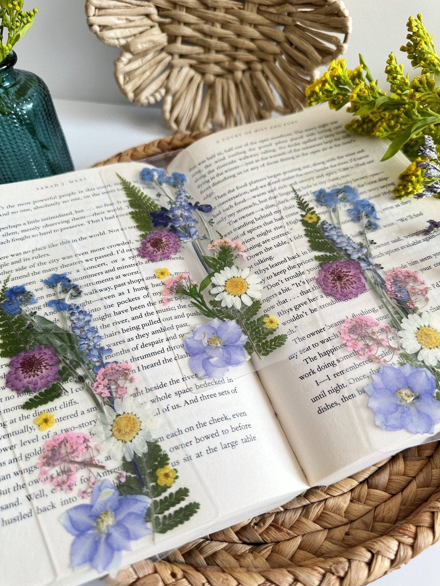 Petals & Pages by Grace - Wildflower bouquet bookmark