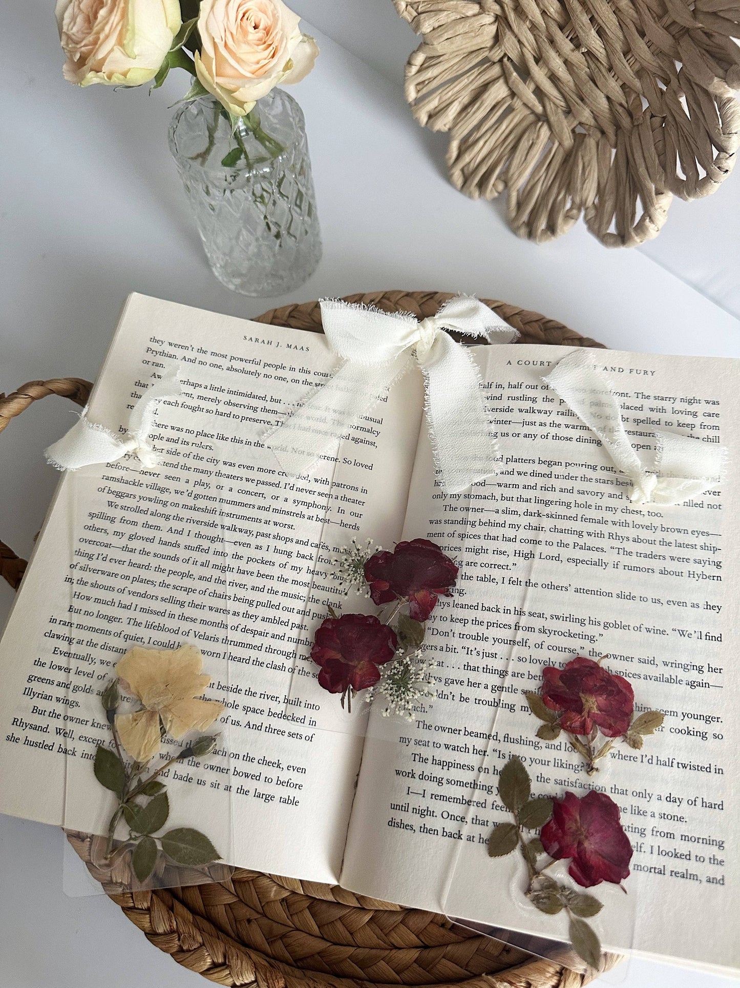Petals & Pages by Grace - Rose garden bookmark