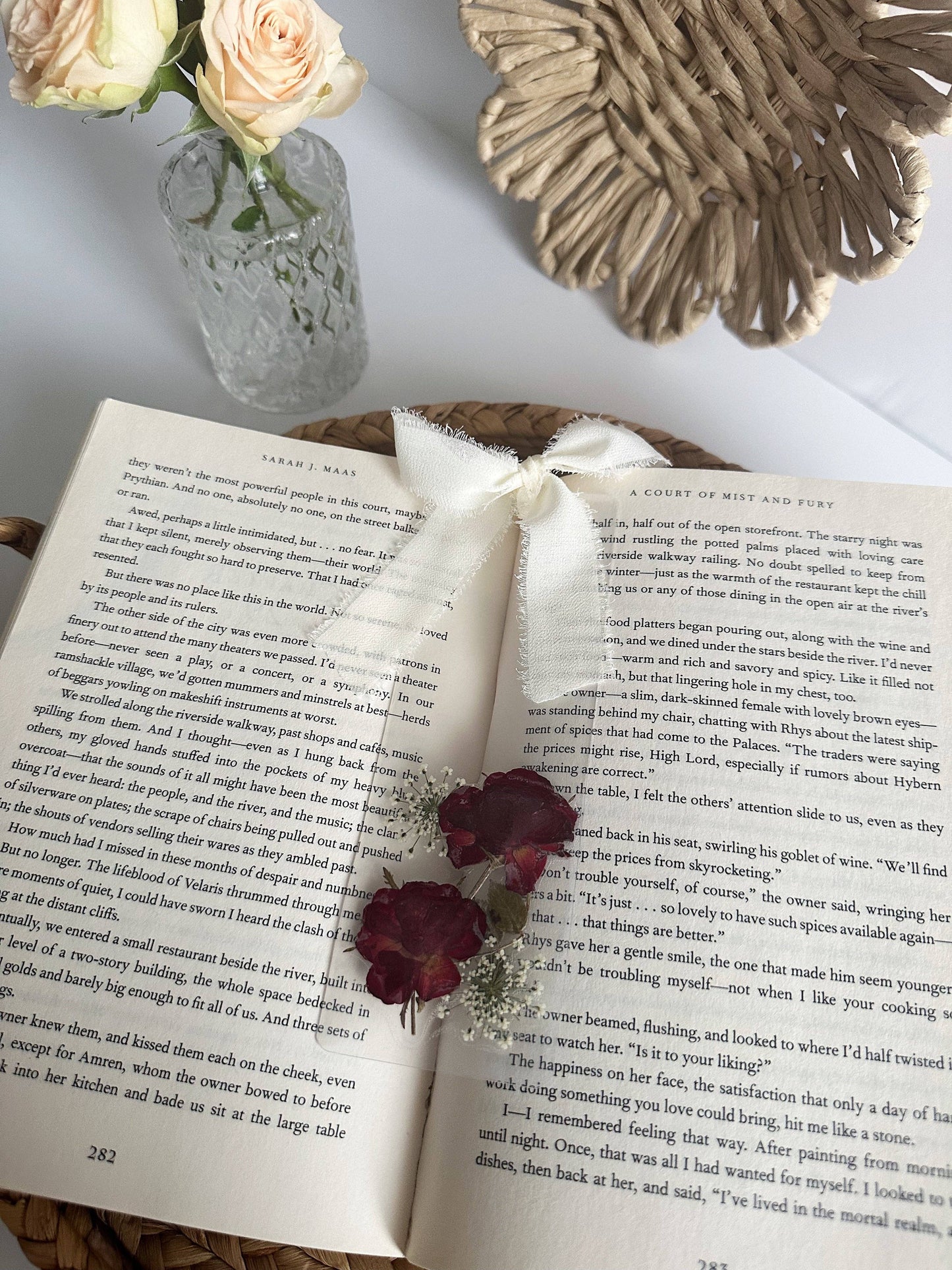 Petals & Pages by Grace - Rose garden bookmark