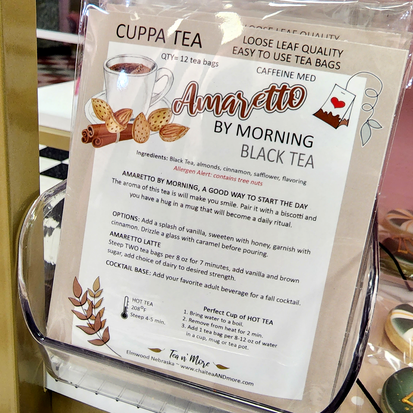 Tea n' More - Amaretto By Morning - CUPPA Tea