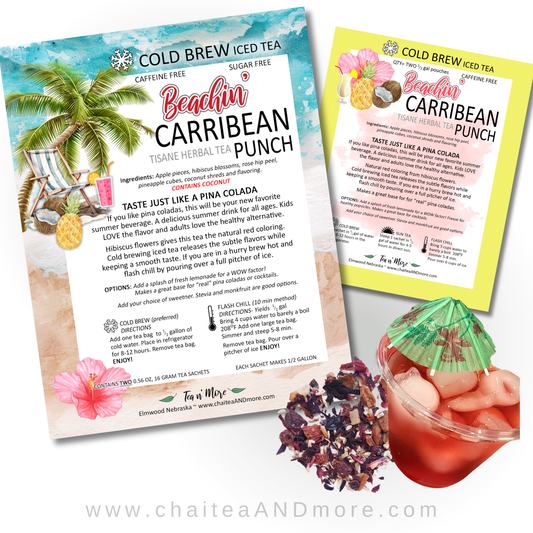 Tea n' More - Beachin' Caribbean - Cold Brew Ice Tea