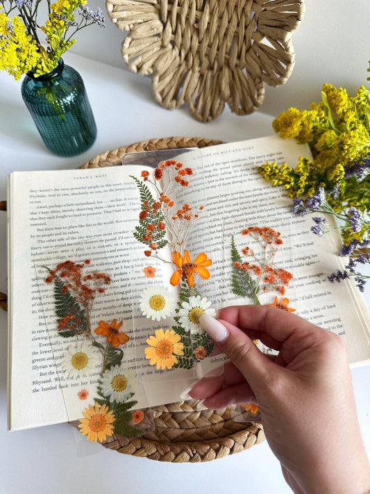Petals & Pages by Grace - Orange sunsets bookmark