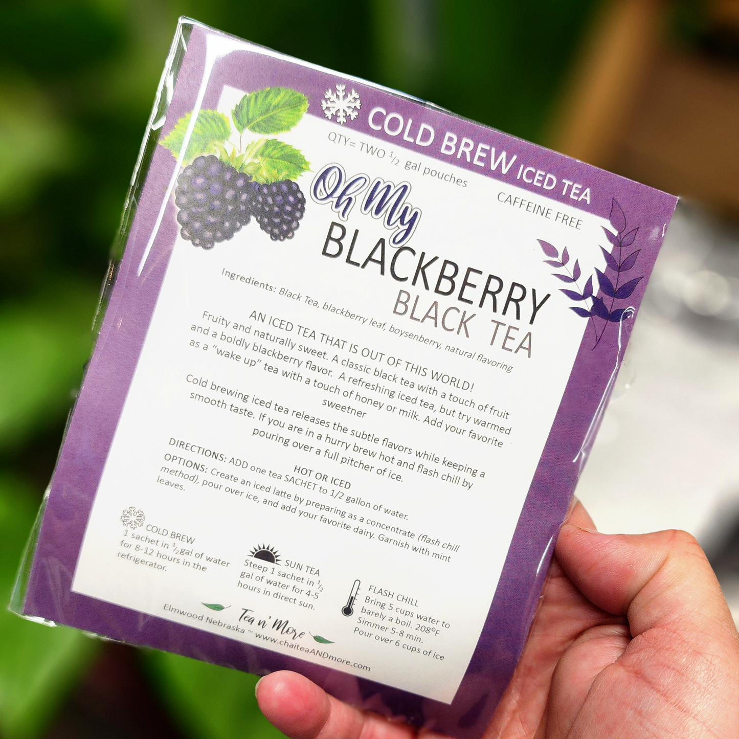 Tea n' More - Oh My Blackberry - COLD Brew Ice Tea