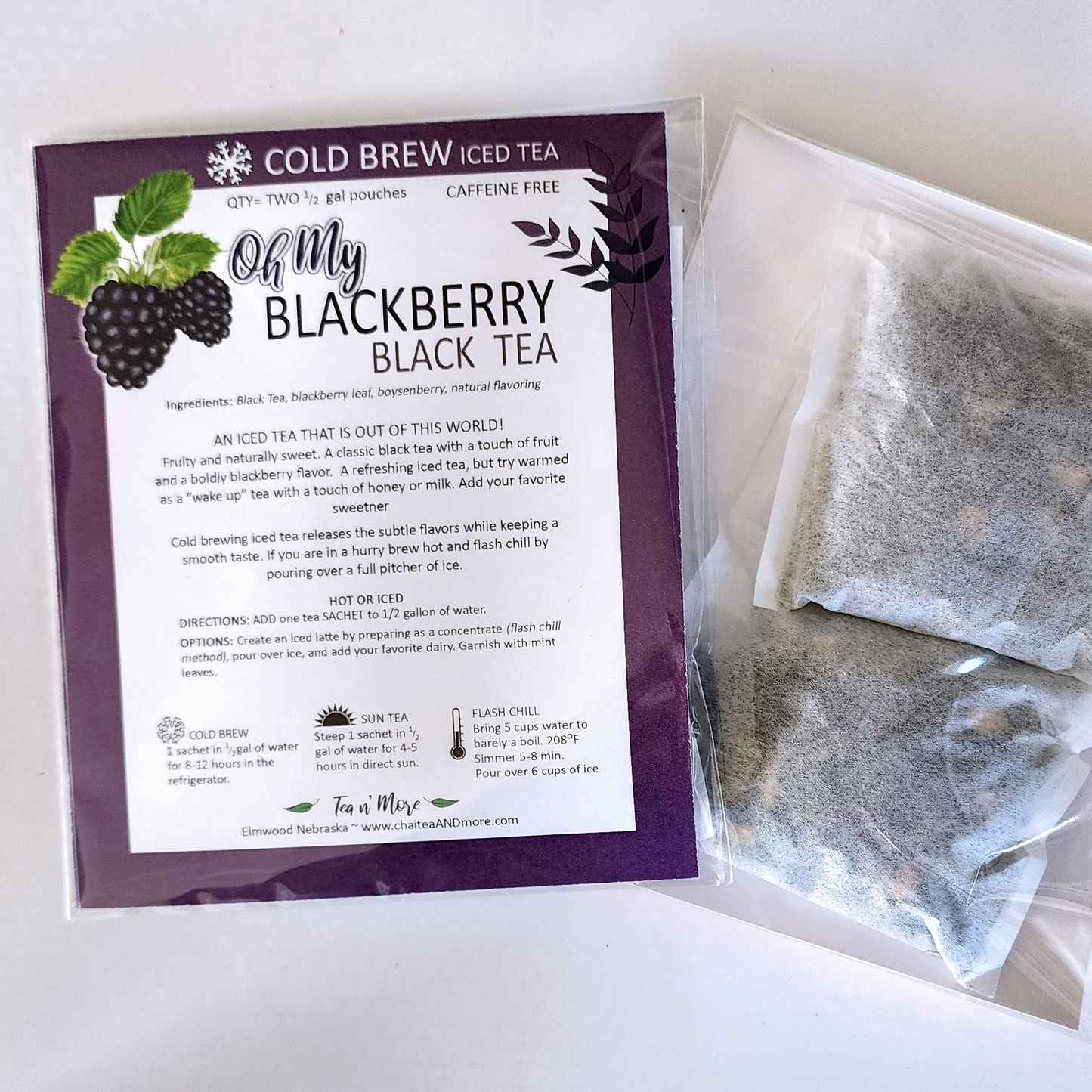 Tea n' More - Oh My Blackberry - COLD Brew Ice Tea