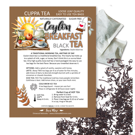 Tea n' More - Ceylon Breakfast Tea - cuppa