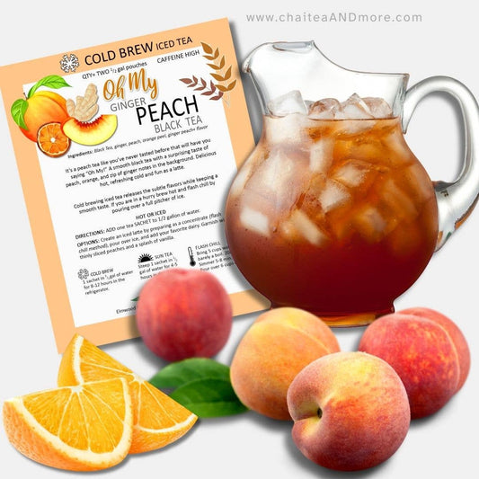Tea n' More - Oh My Ginger Peach - COLD BREW Ice Tea