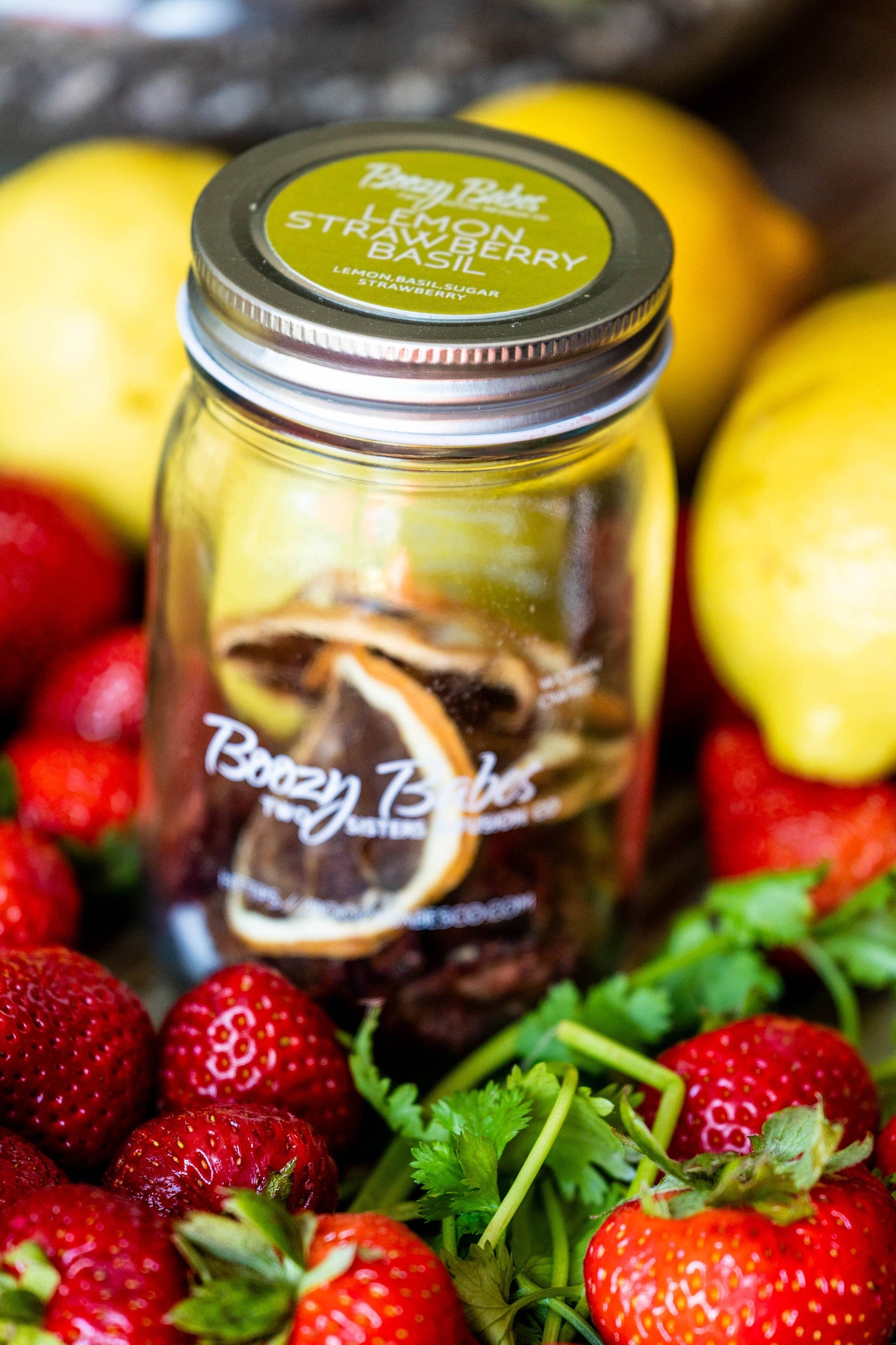 Boozy Babes Two Sisters Infusion Co - Lemon, Strawberry, Basil