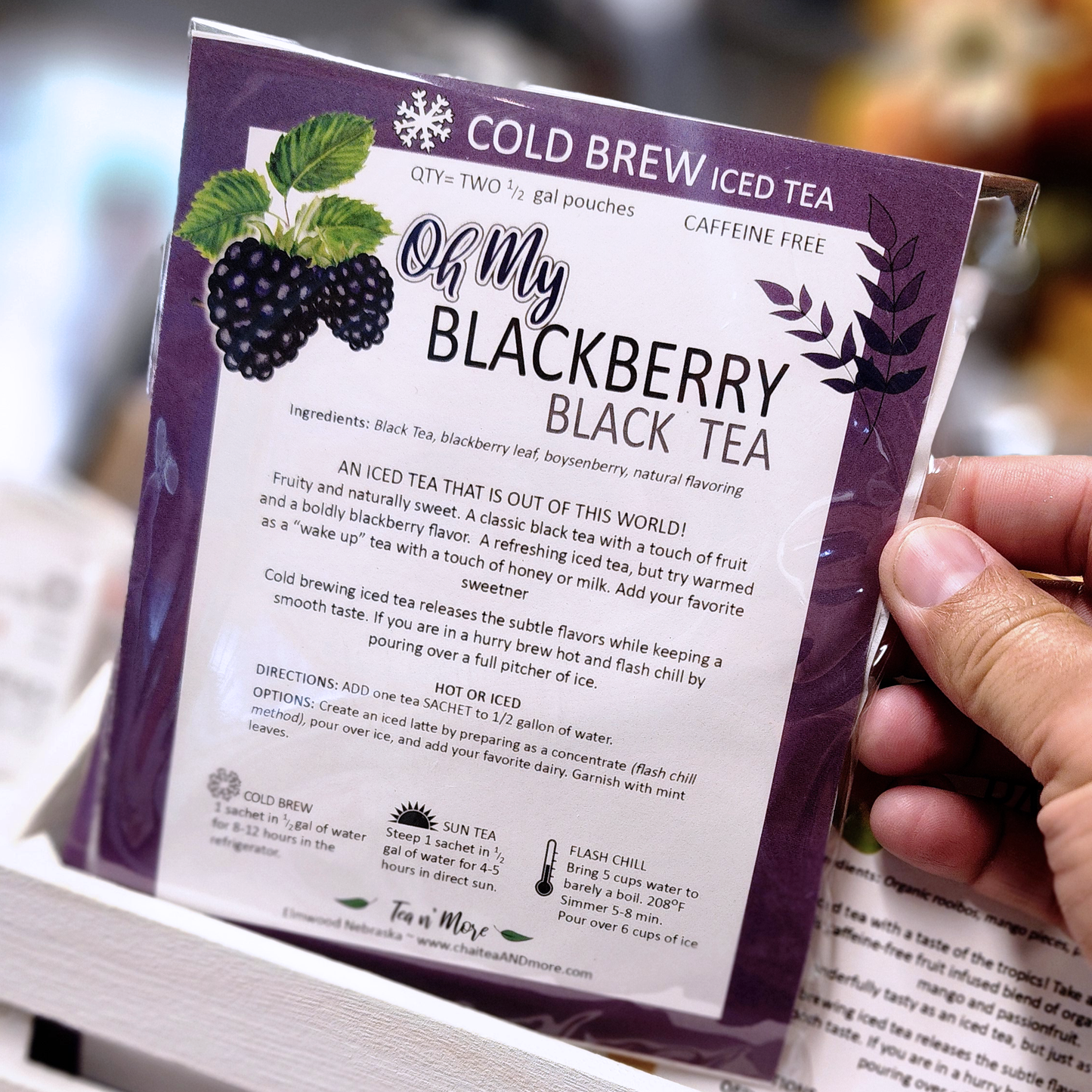 Tea n' More - Oh My Blackberry - COLD Brew Ice Tea