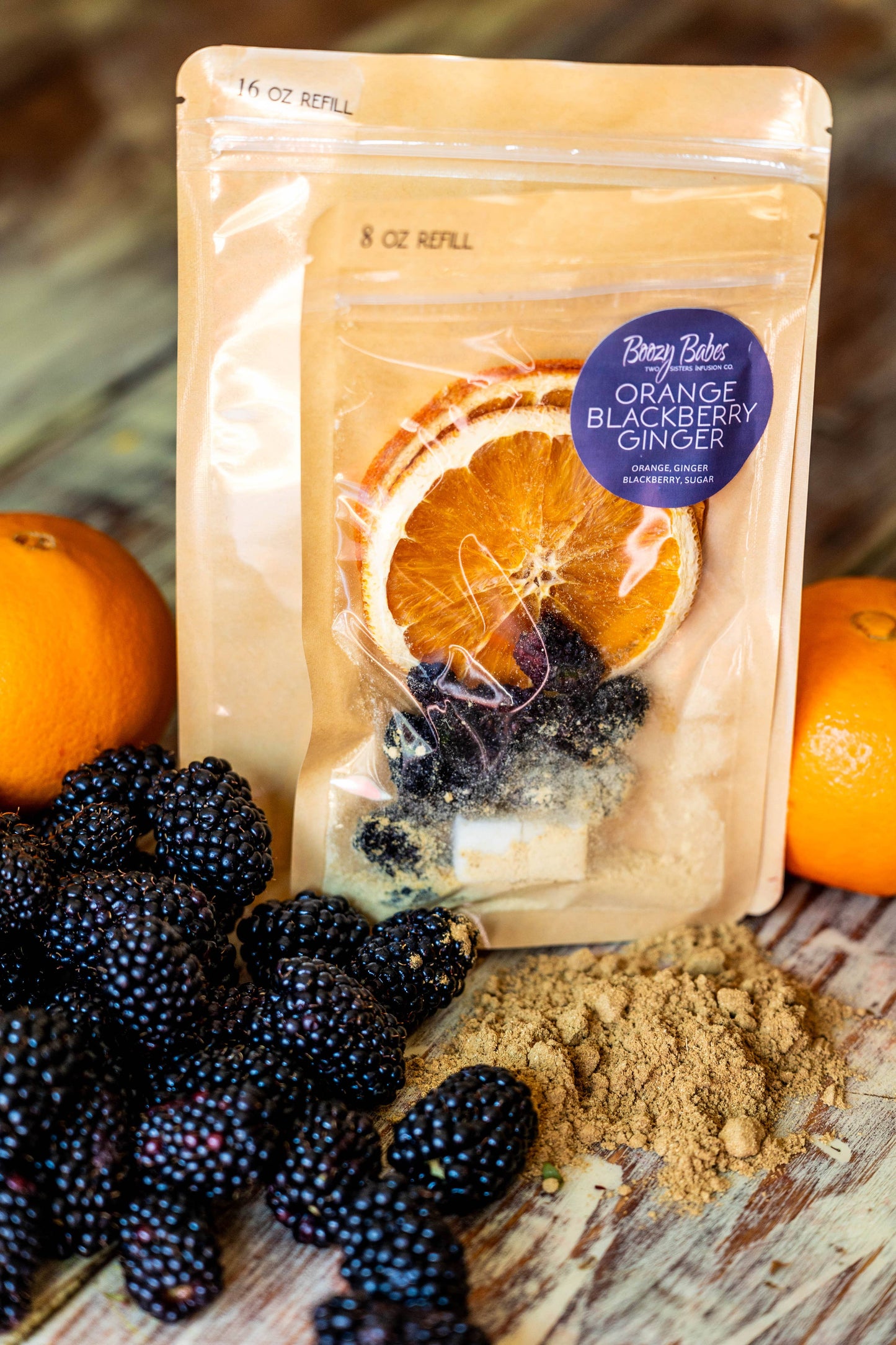 Boozy Babes Two Sisters Infusion Co - Orange, Blackberry, Ginger