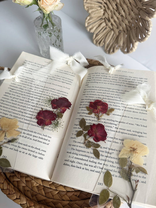 Petals & Pages by Grace - Rose garden bookmark
