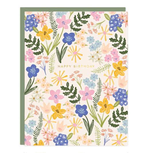 Ramona & Ruth - Birthday Floral Burst Card