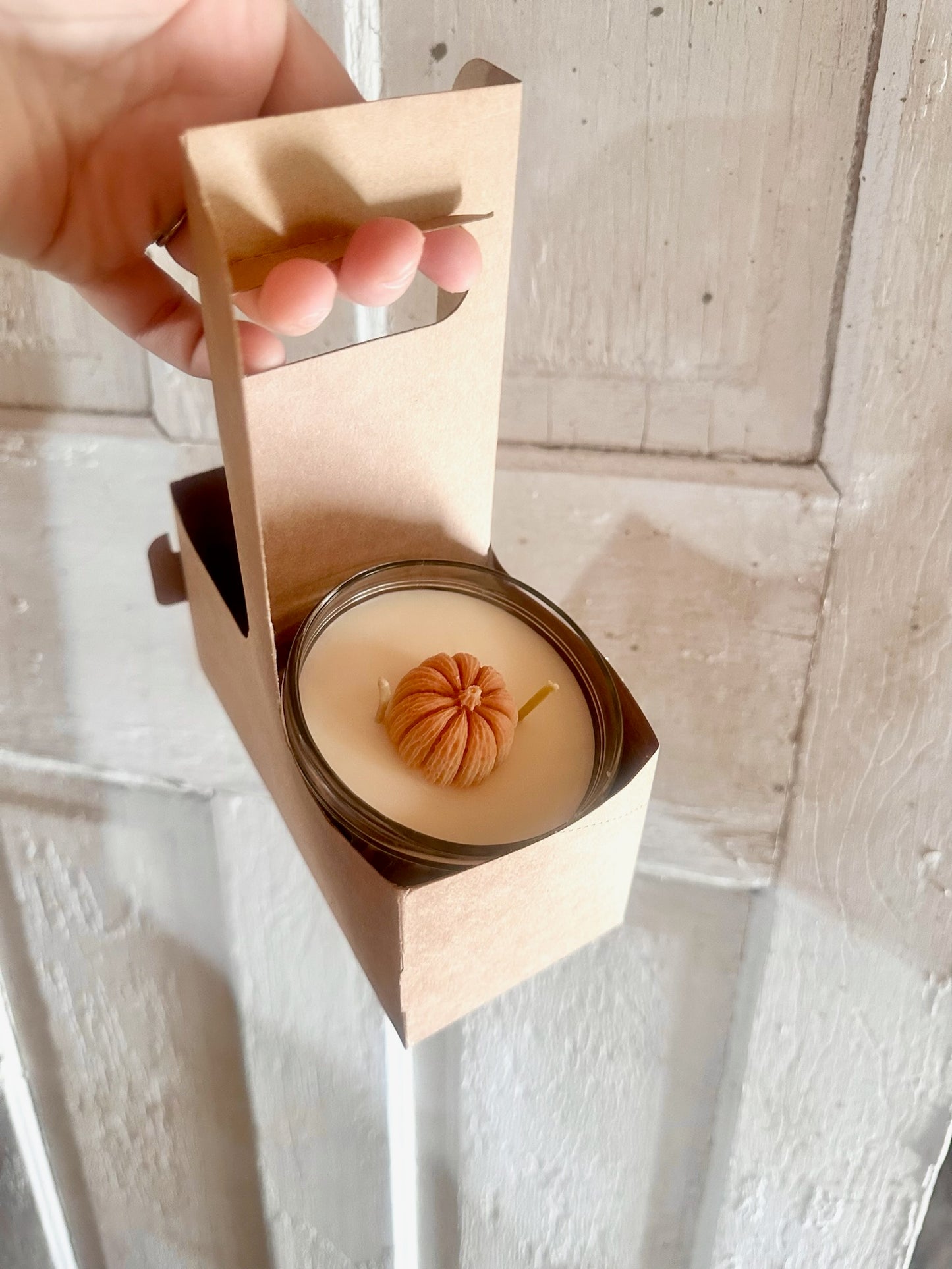 Flowers + Candle + Carrier