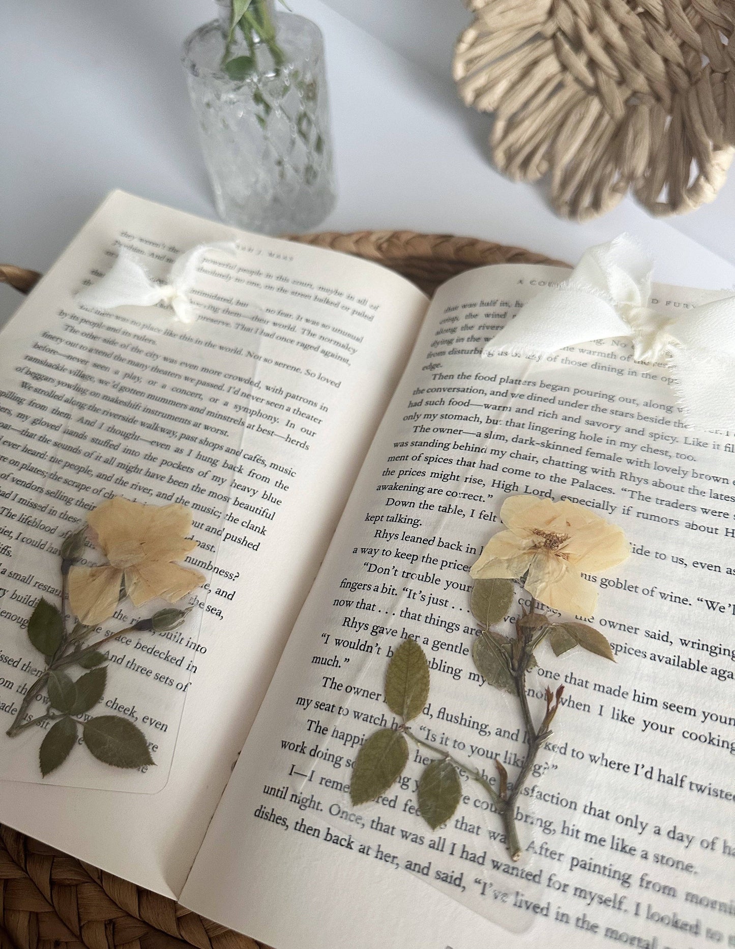 Petals & Pages by Grace - Rose garden bookmark