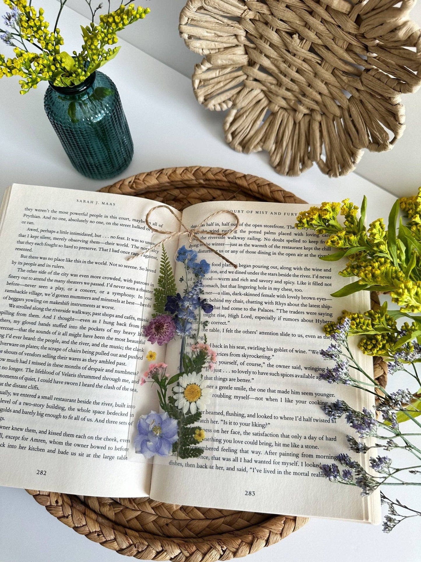 Petals & Pages by Grace - Wildflower bouquet bookmark