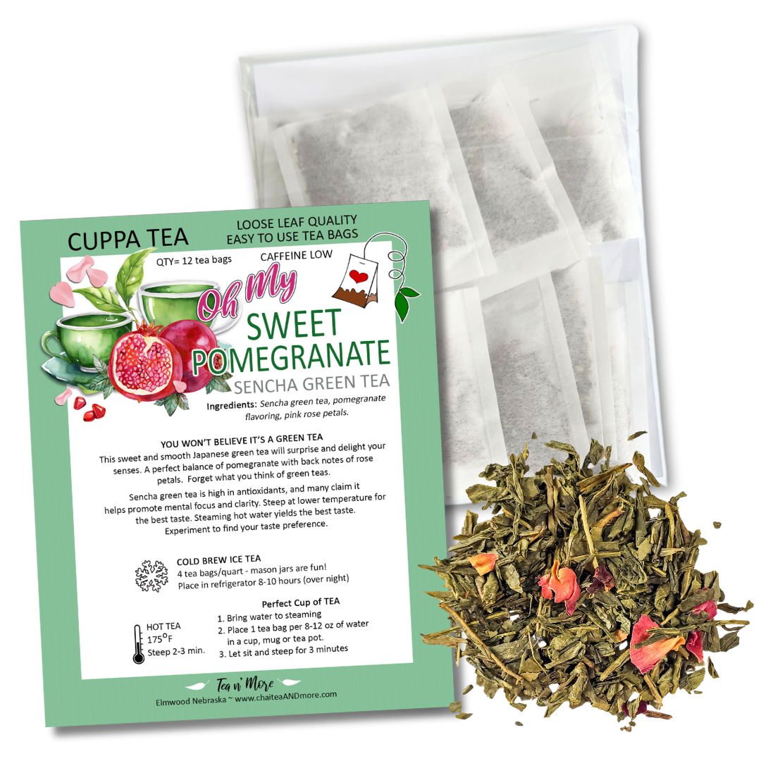 Tea n' More - Oh My Sweet Pomegranate Sencha - CUPPA Tea
