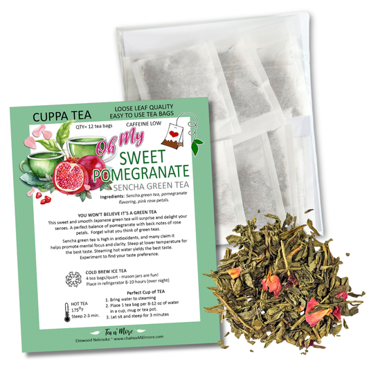 Tea n' More - Oh My Sweet Pomegranate Sencha - CUPPA Tea