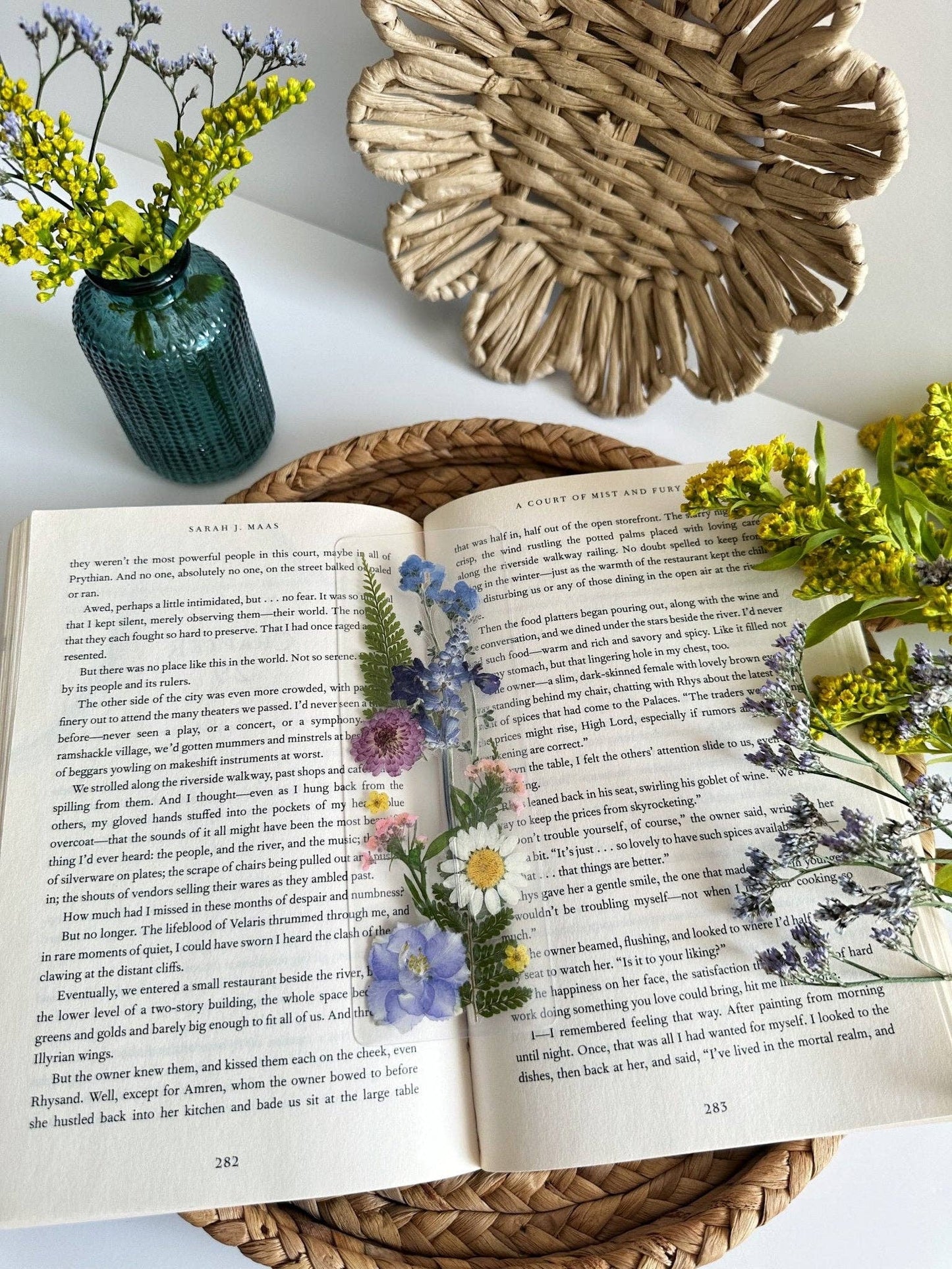 Petals & Pages by Grace - Wildflower bouquet bookmark