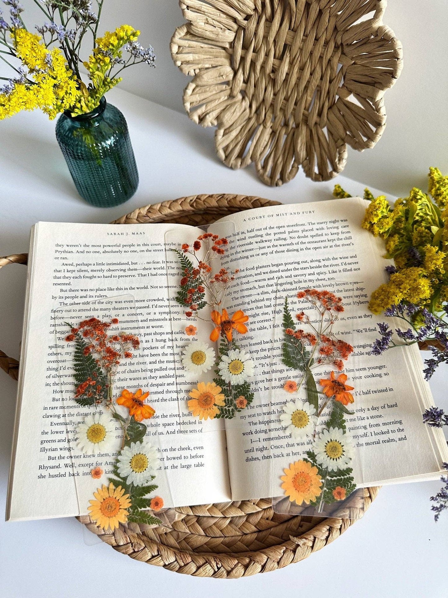 Petals & Pages by Grace - Orange sunsets bookmark