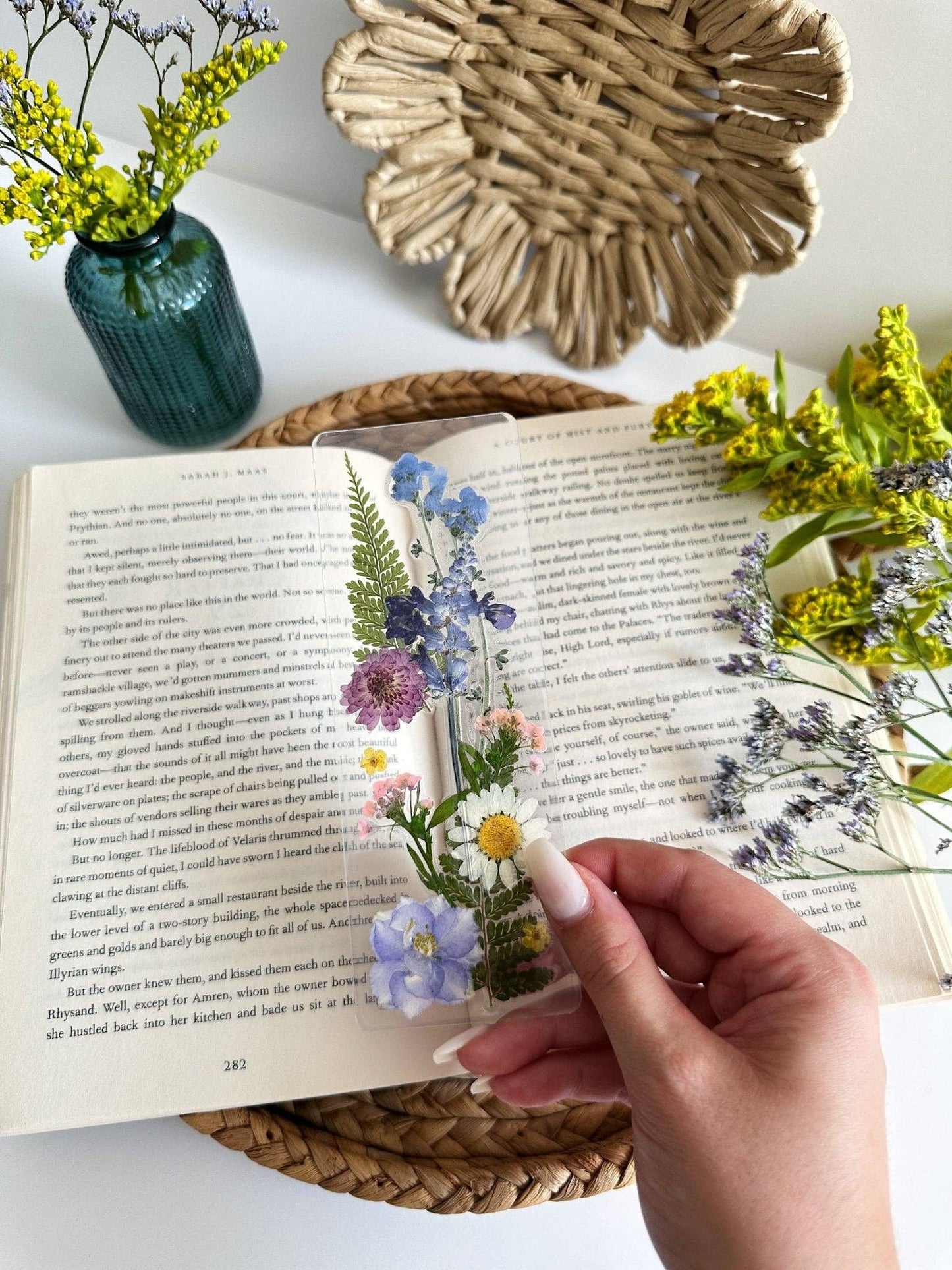 Petals & Pages by Grace - Wildflower bouquet bookmark