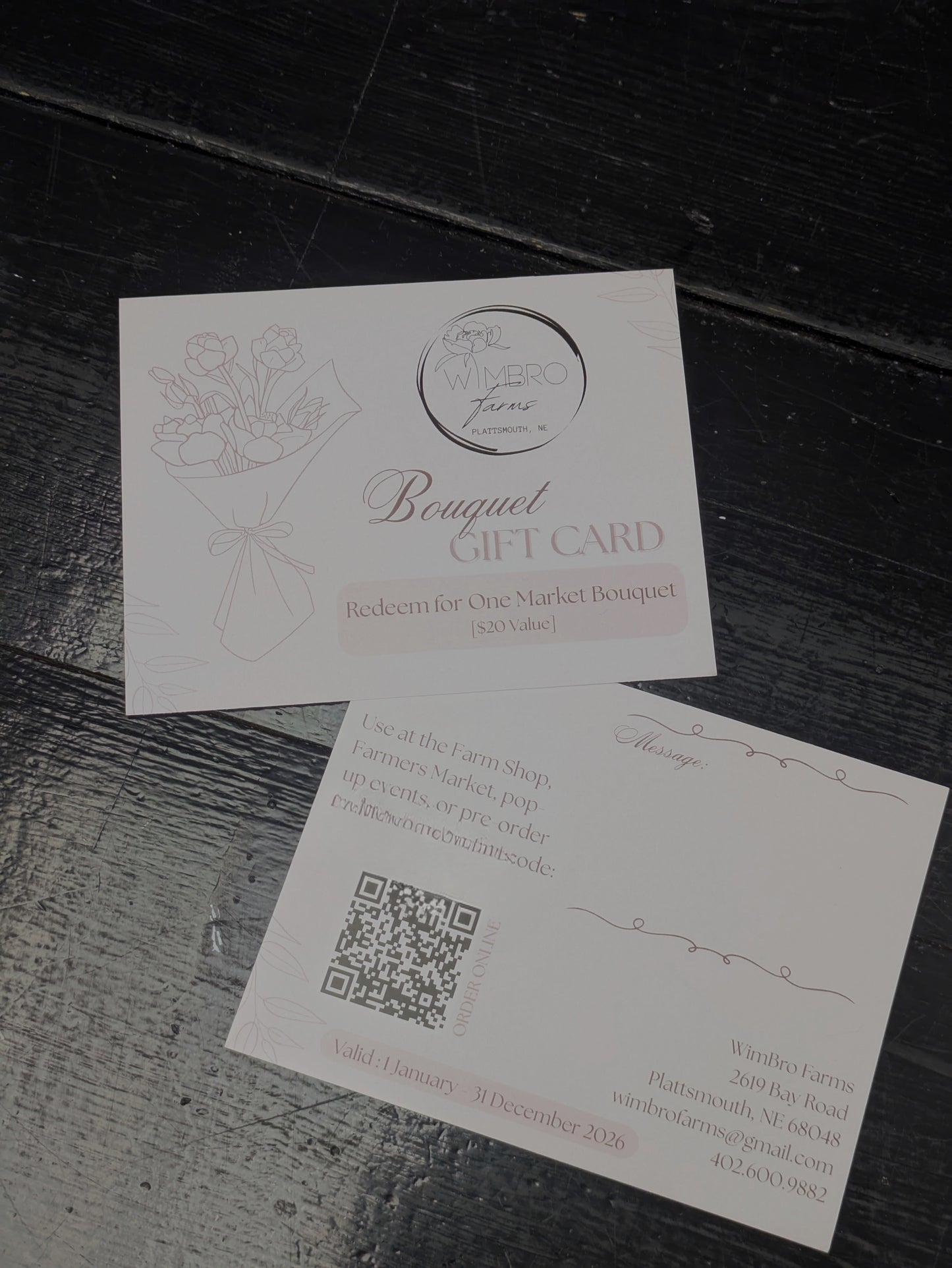 Market Bouquet Gift Certificate 2026